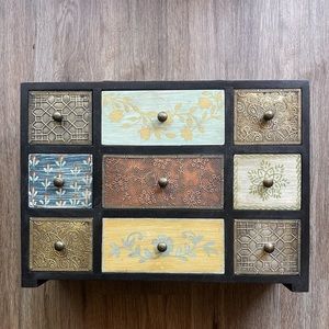 SOLD - Jewelry box with drawers